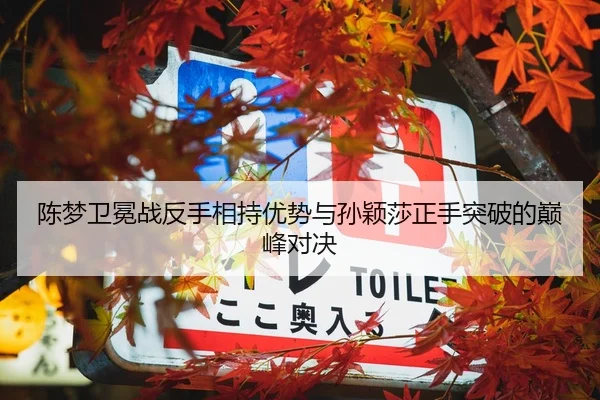陈梦卫冕战反手相持优势与孙颖莎正手突破的巅峰对决